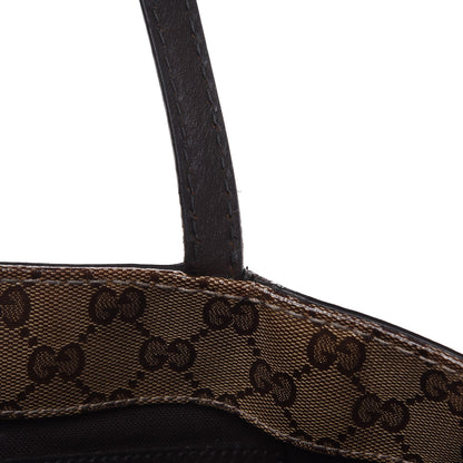 Gucci Crystal Monogram Medium Babouska Shopping Tote Dark Brown 12 of 21