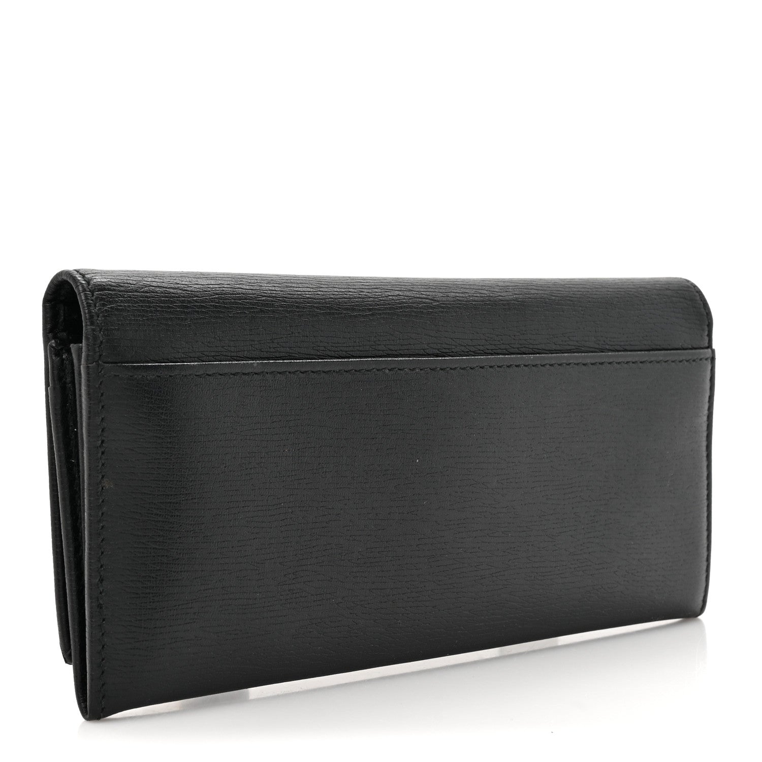Gucci Calfskin Interlocking G Continental Wallet Black 3 of 12
