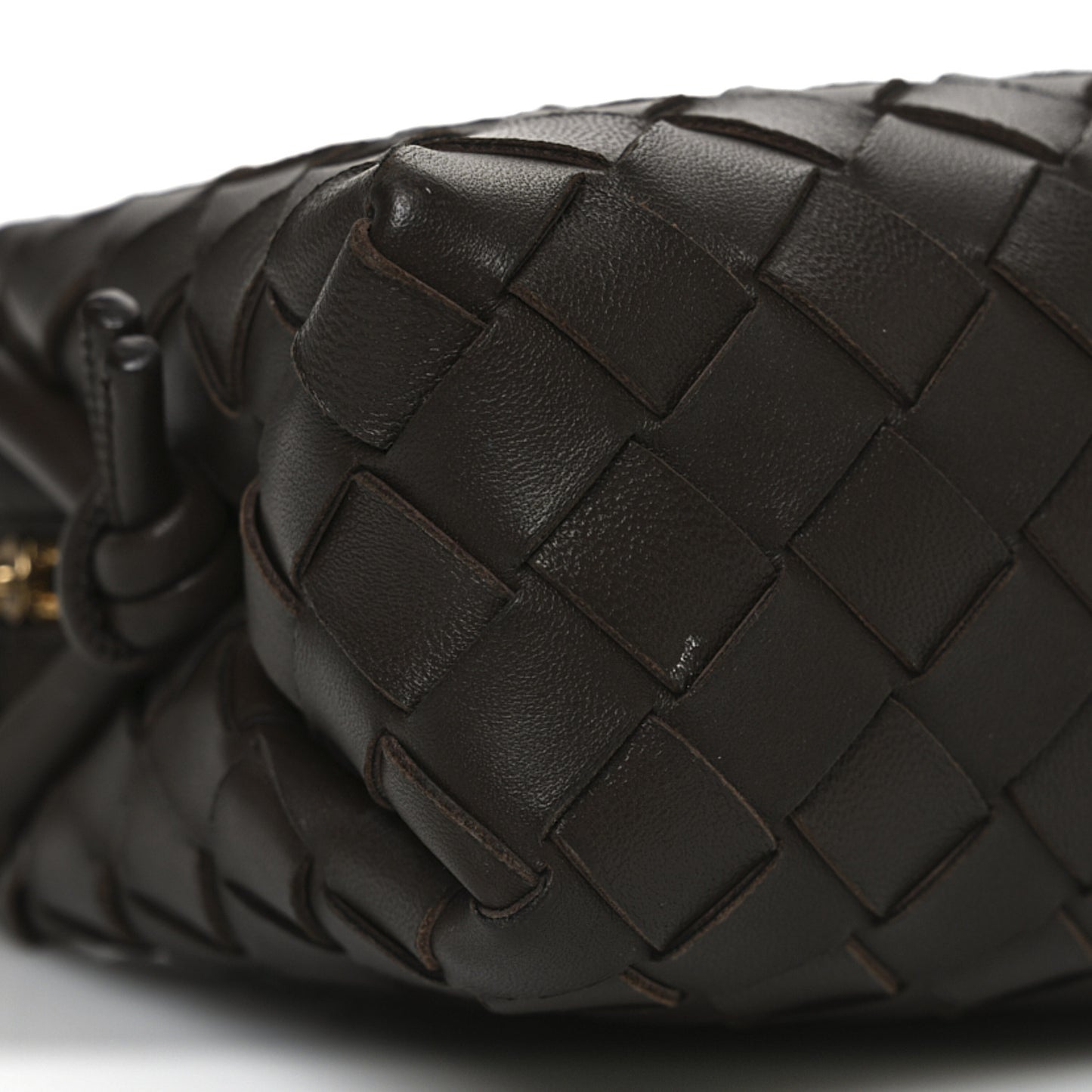 Nappa Intrecciato Mini Loop Camera Bag Light Brown