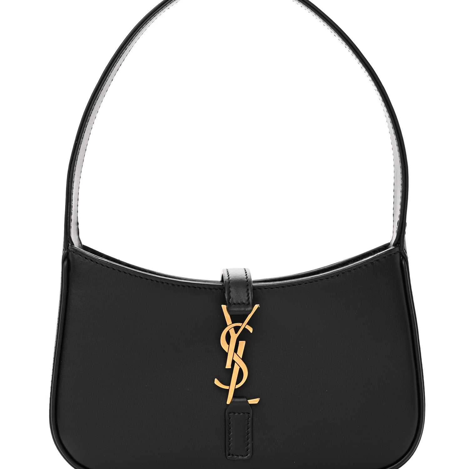 Saint Laurent Smooth Calfskin Le 5 A 7 Mini Hobo Black 8 of 10