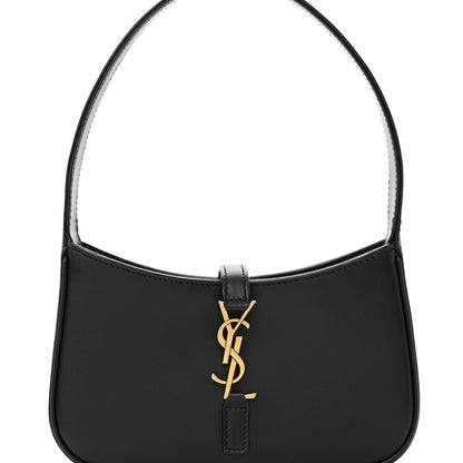 Saint Laurent Smooth Calfskin Le 5 A 7 Mini Hobo Black 8 of 10