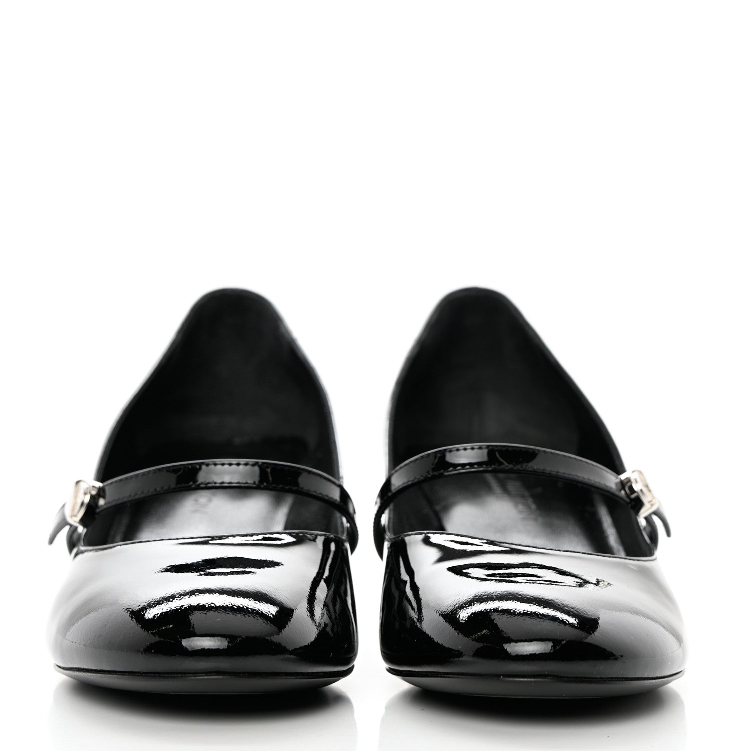 Louis Vuitton Patent Uniformes Silhouette 40mm Pumps 36 Black 2 of 9