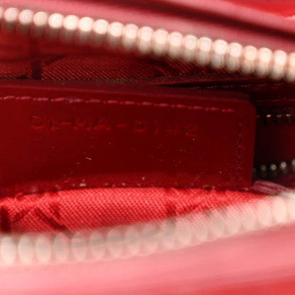 Christian Dior Patent Cannage Medium Lady Dior Red 7 of 11