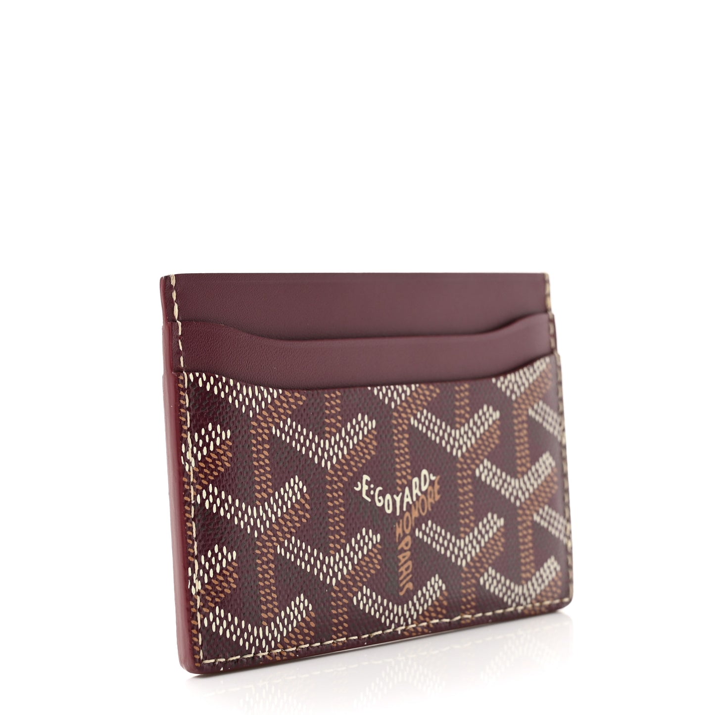 Goyardine Saint Sulpice Card Holder Bordeaux