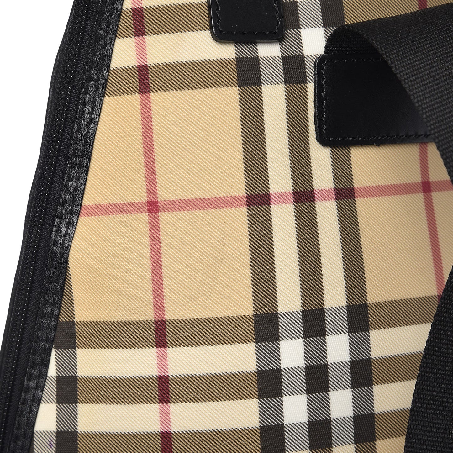Canvas House Check Backpack Black