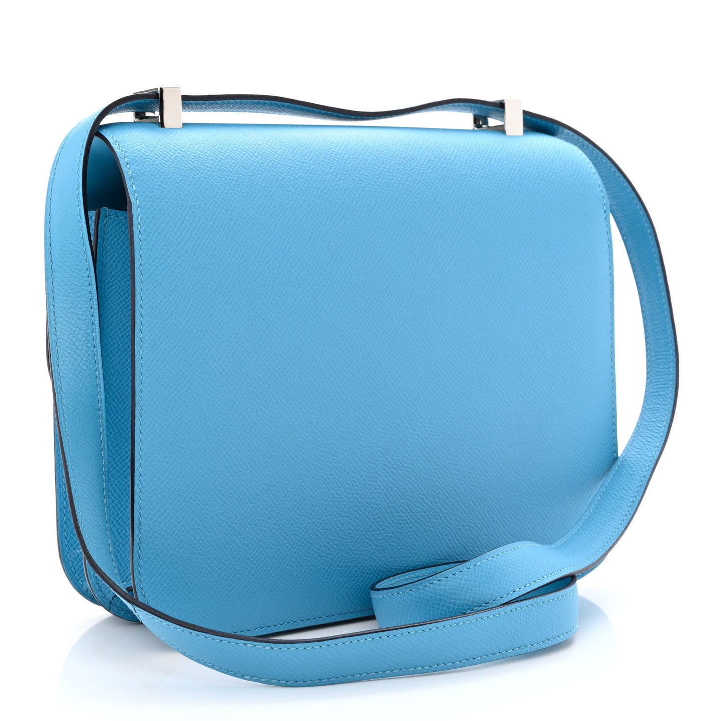 Epsom Enamel Constance 24 Bleu Du Nord Rouge