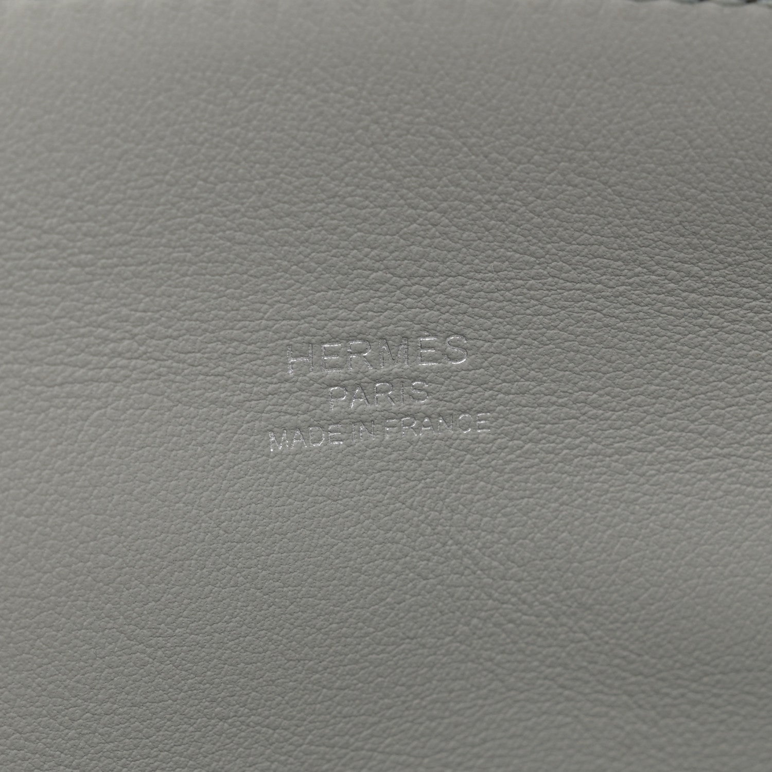 Hermes Evercolor Verso 1923 Bolide 25 Bleu Lin Gris Perle 6 of 11