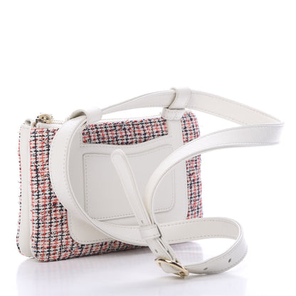 Chanel Tweed CC Mania Waist Belt Bag Black Red White 2 of 10