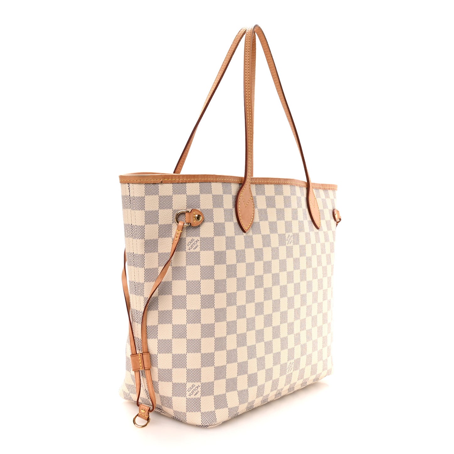 Damier Azur Neo Neverfull MM Rose Ballerine