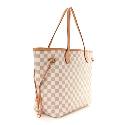 Louis Vuitton Damier Azur Neo Neverfull MM Rose Ballerine 4 of 10
