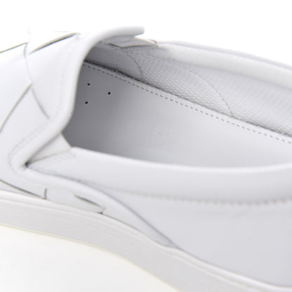 Bottega Veneta Nappa Intrecciato Slip On Sneakers 39 White 8 of 12