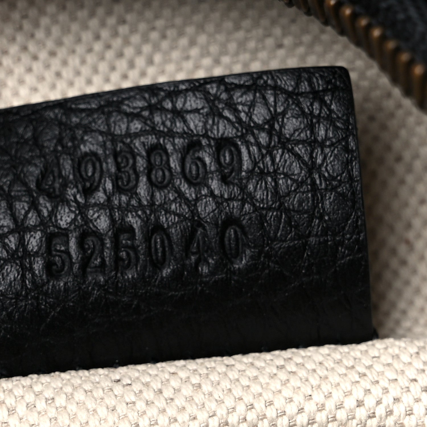 Gucci Grained Calfskin Logo Belt Bag Black 7 of 10