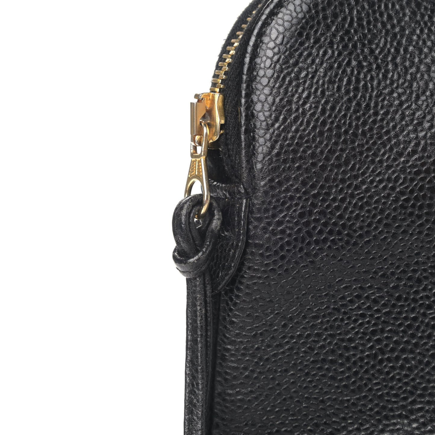 Caviar Large CC Shoulder Bag Black