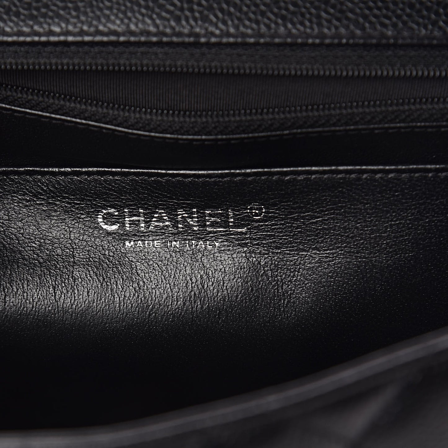 Caviar Quilted Jumbo Single Flap Black