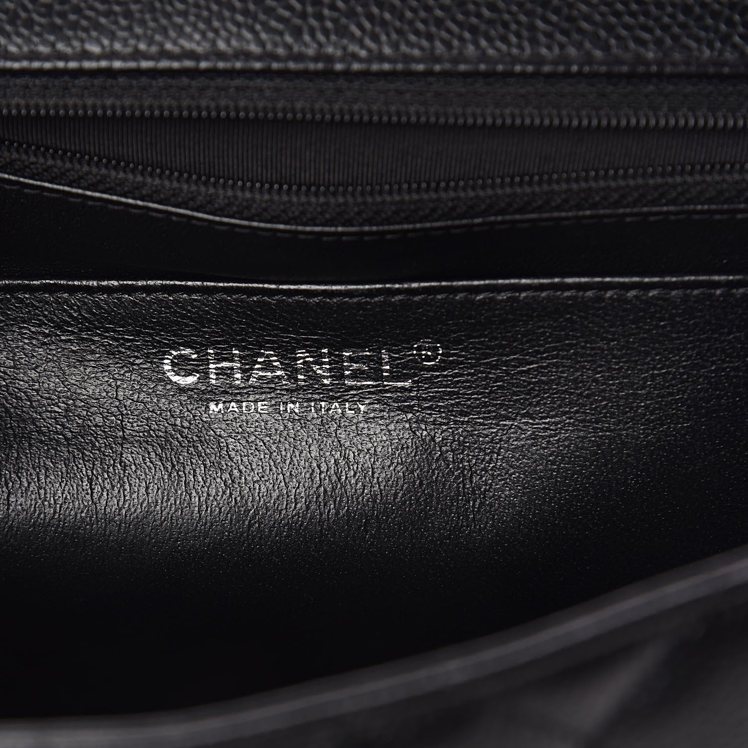 Chanel Caviar Quilted Jumbo Single Flap Black 6 of 10