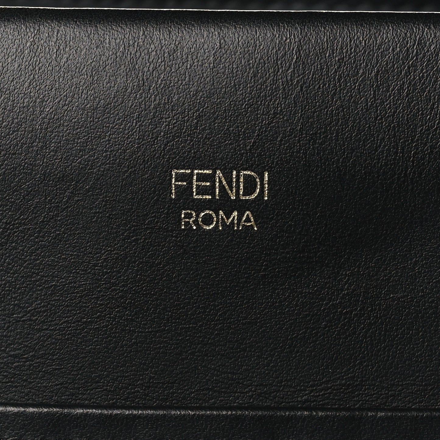 Vitello Century F is Fendi FF 1974 Embossed Regular Runaway Satchel Black Maya