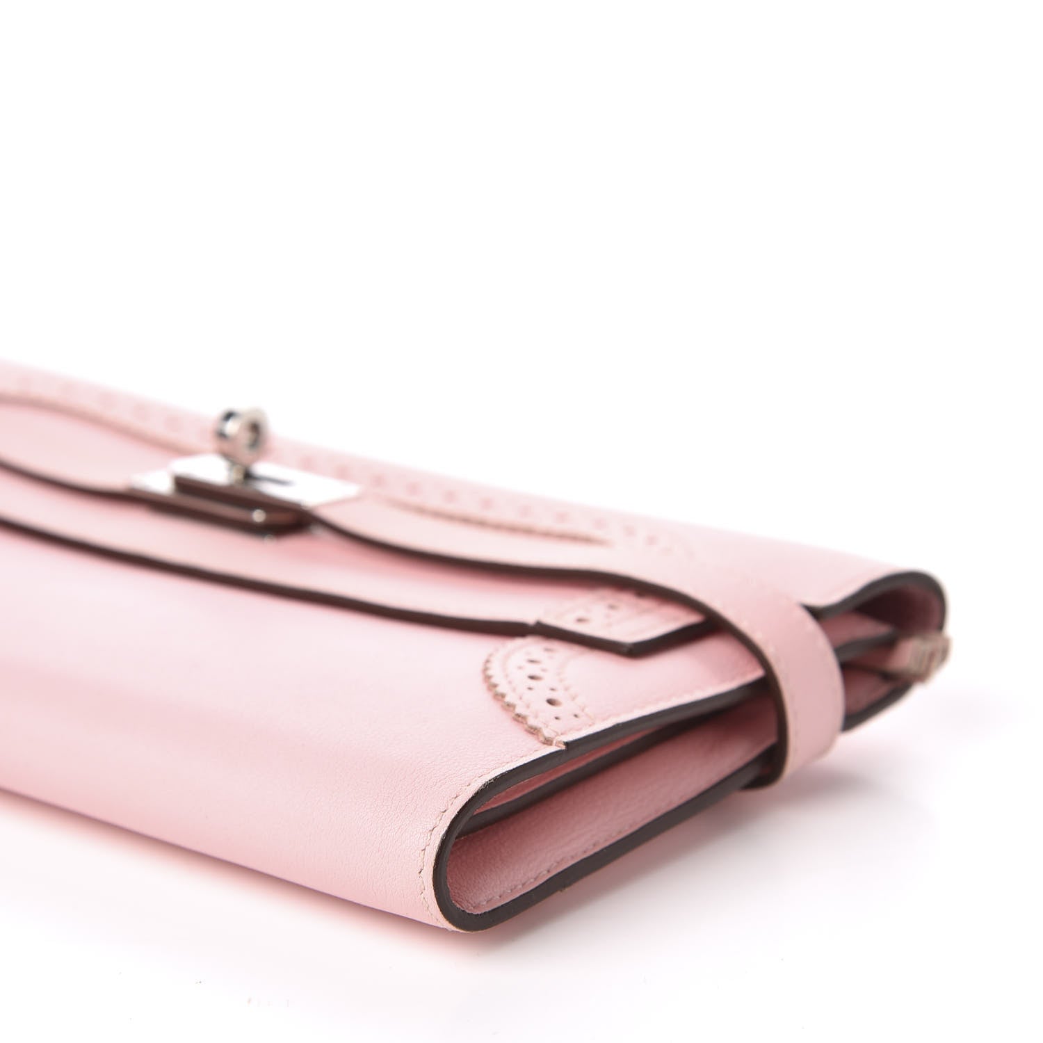Hermes Swift Ghillies Kelly Longue Wallet Rose Sakura 6 of 9