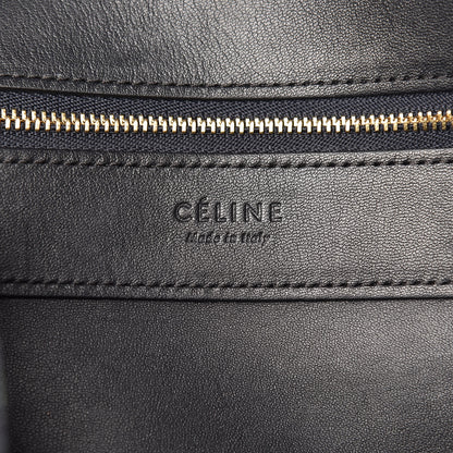 Celine Grained Calfskin Horizontal Cabas Black 6 of 9