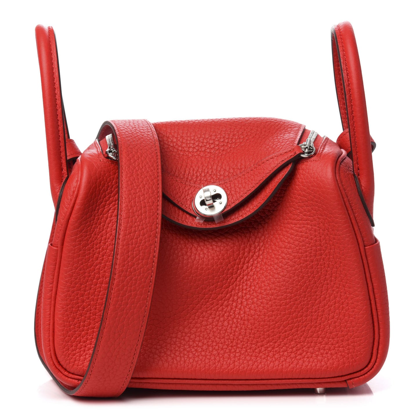 Taurillon Clemence Mini Lindy 20 Rouge De Coeur