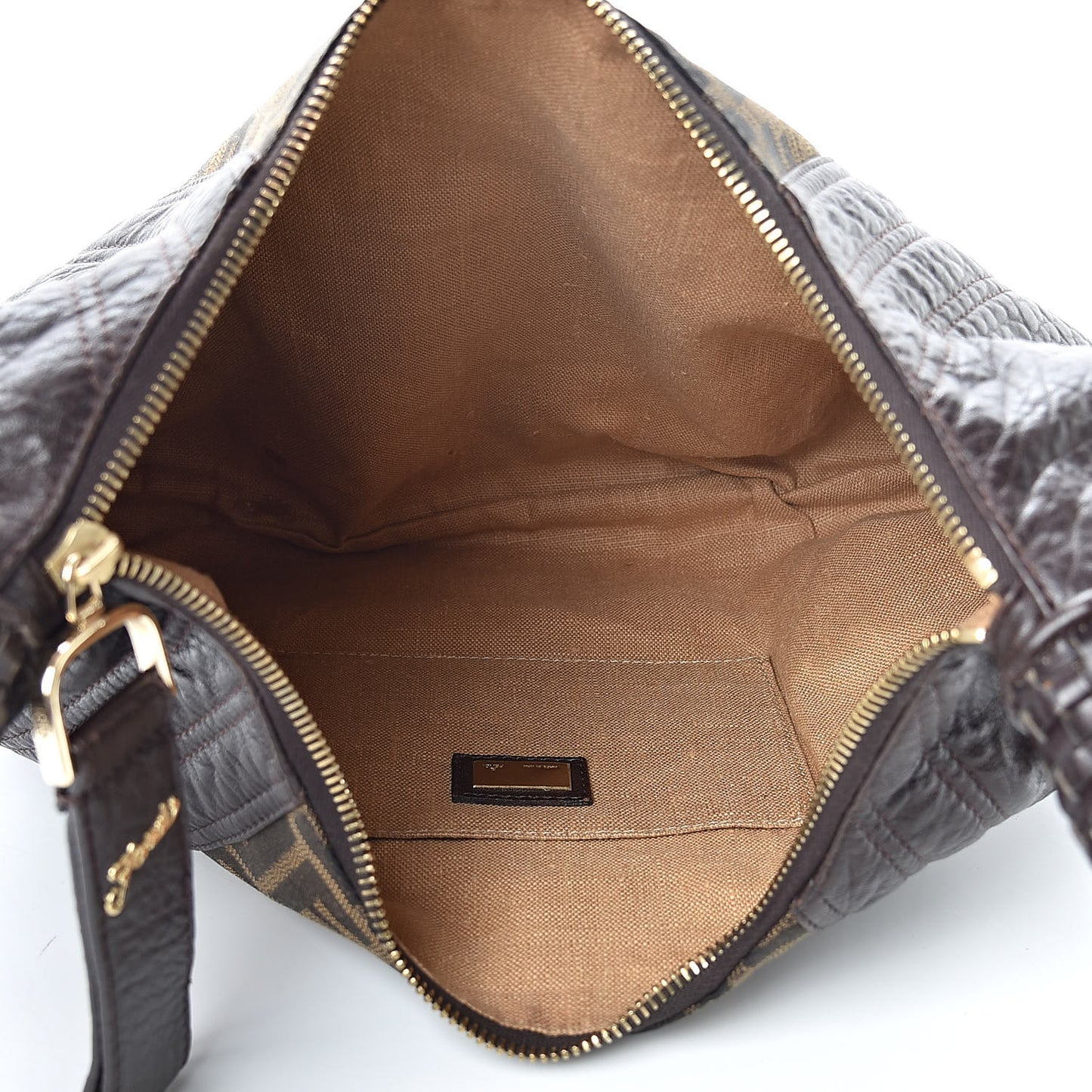 Zucca Nappa Nuvolata Vitello Tortuga Large Spy Hobo Tobacco Moro