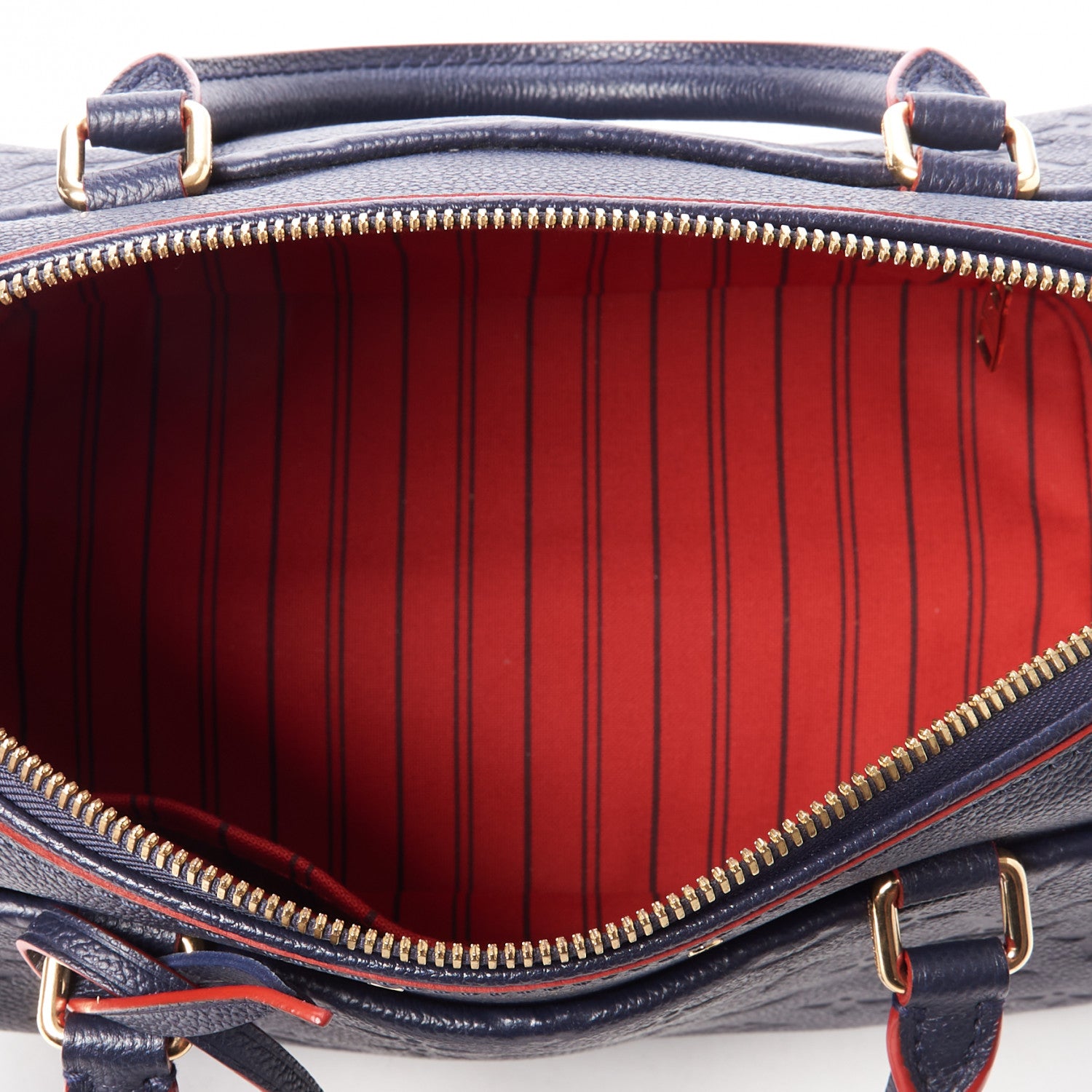 Louis Vuitton Empreinte Speedy Bandouliere 25 NM Marine Rouge 7 of 9