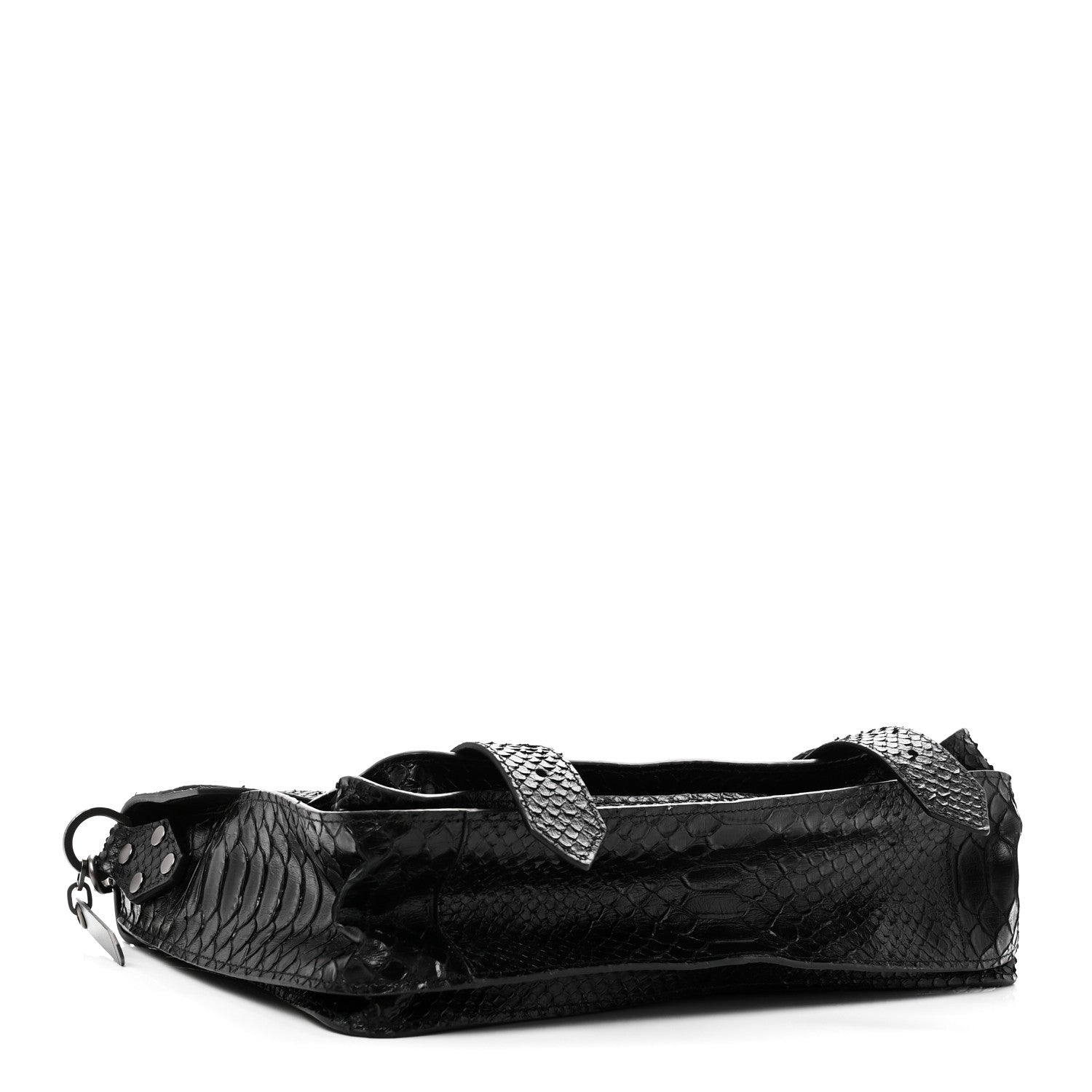 Proenza Schouler Snakeskin Medium PS1 Satchel Black 4 of 9