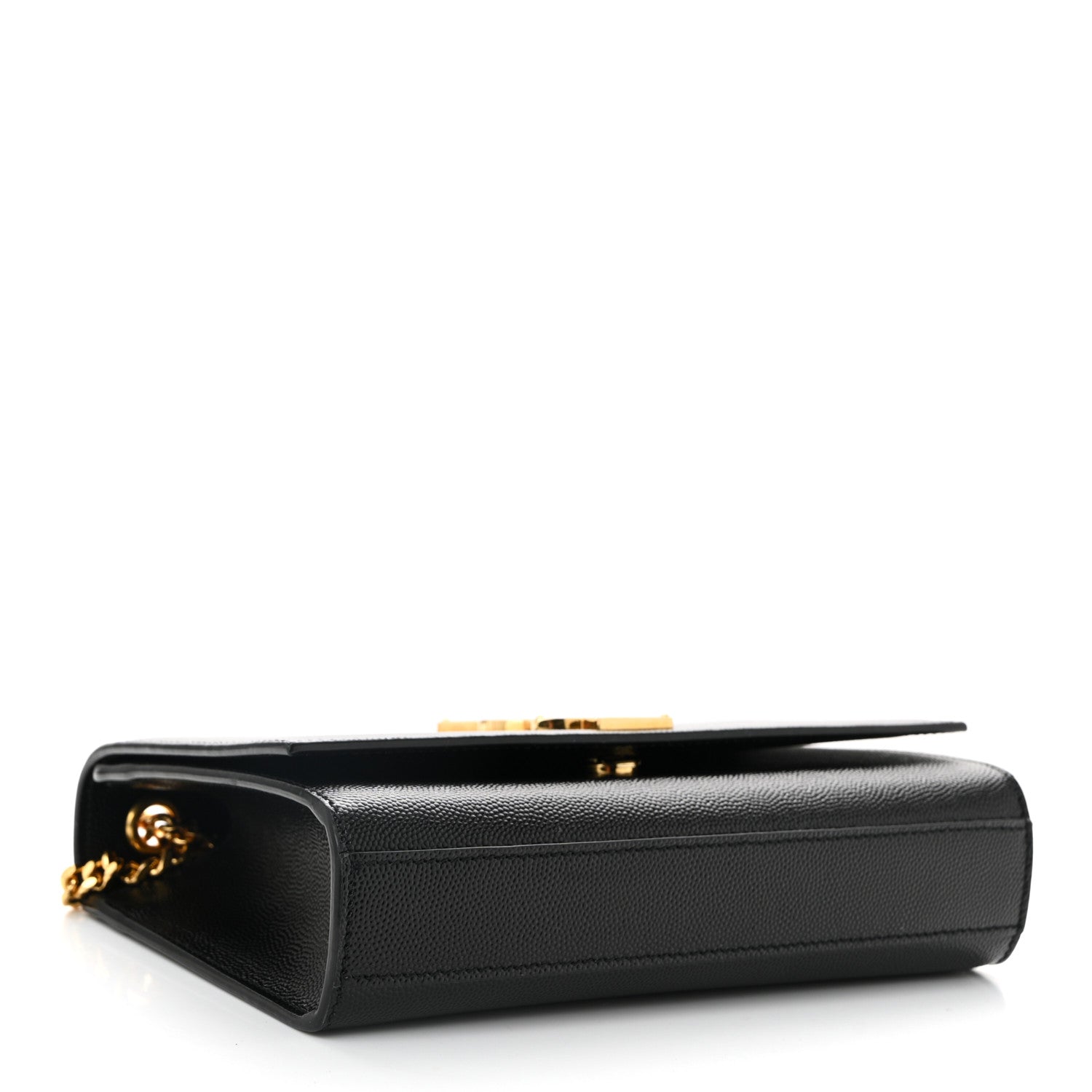 Saint Laurent Grain De Poudre Small Monogram Kate Satchel Black 4 of 10