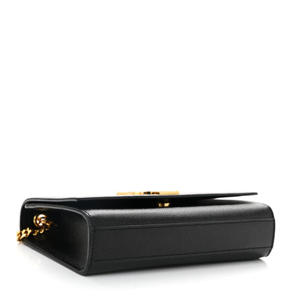 Saint Laurent Grain De Poudre Small Monogram Kate Satchel Black 4 of 10
