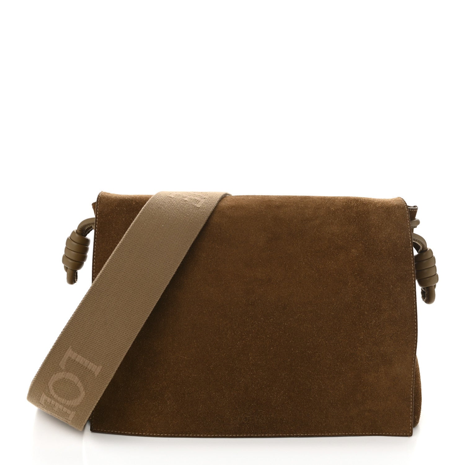 Loewe Suede Flamenco Satchel Tobacco 1 of 10