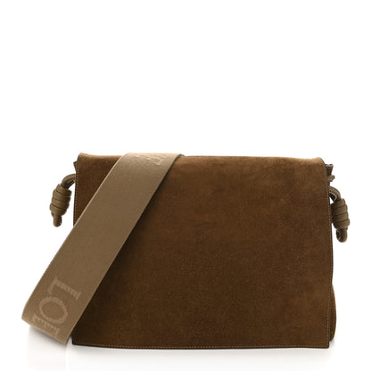 Loewe Suede Flamenco Satchel Tobacco 1 of 10