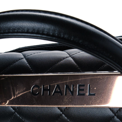 Chanel Lambskin Quilted Small Trendy CC Dual Handle Flap Bag Black 7 of 12