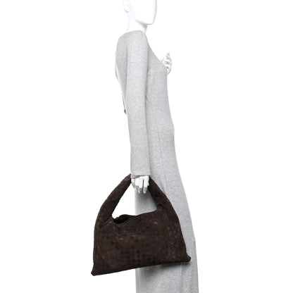Bottega Veneta Suede Intrecciato Small Hop Fondant 2 of 10
