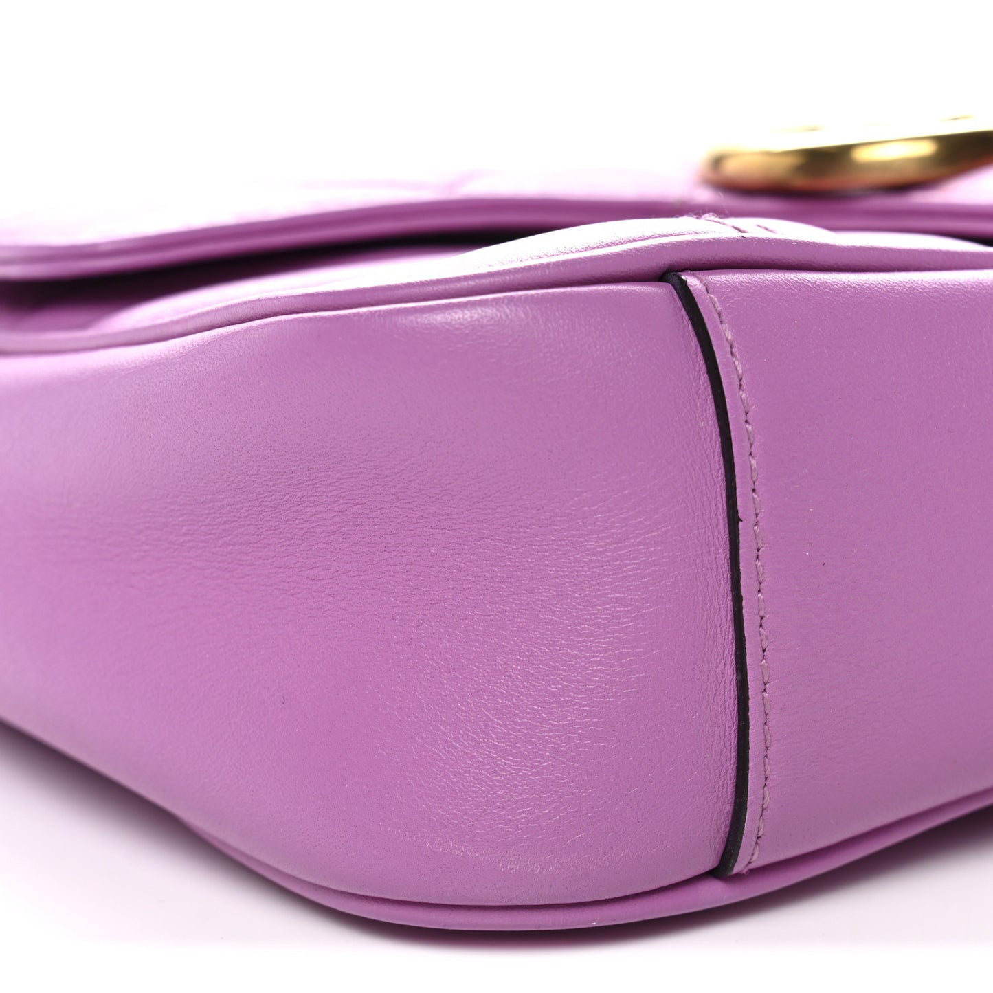 Calfskin Matelasse Mini GG Marmont Shoulder Bag Candy Mousse