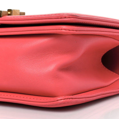 Chanel Calfskin Quilted Small Boy Flap Dark Pink 9 of 12