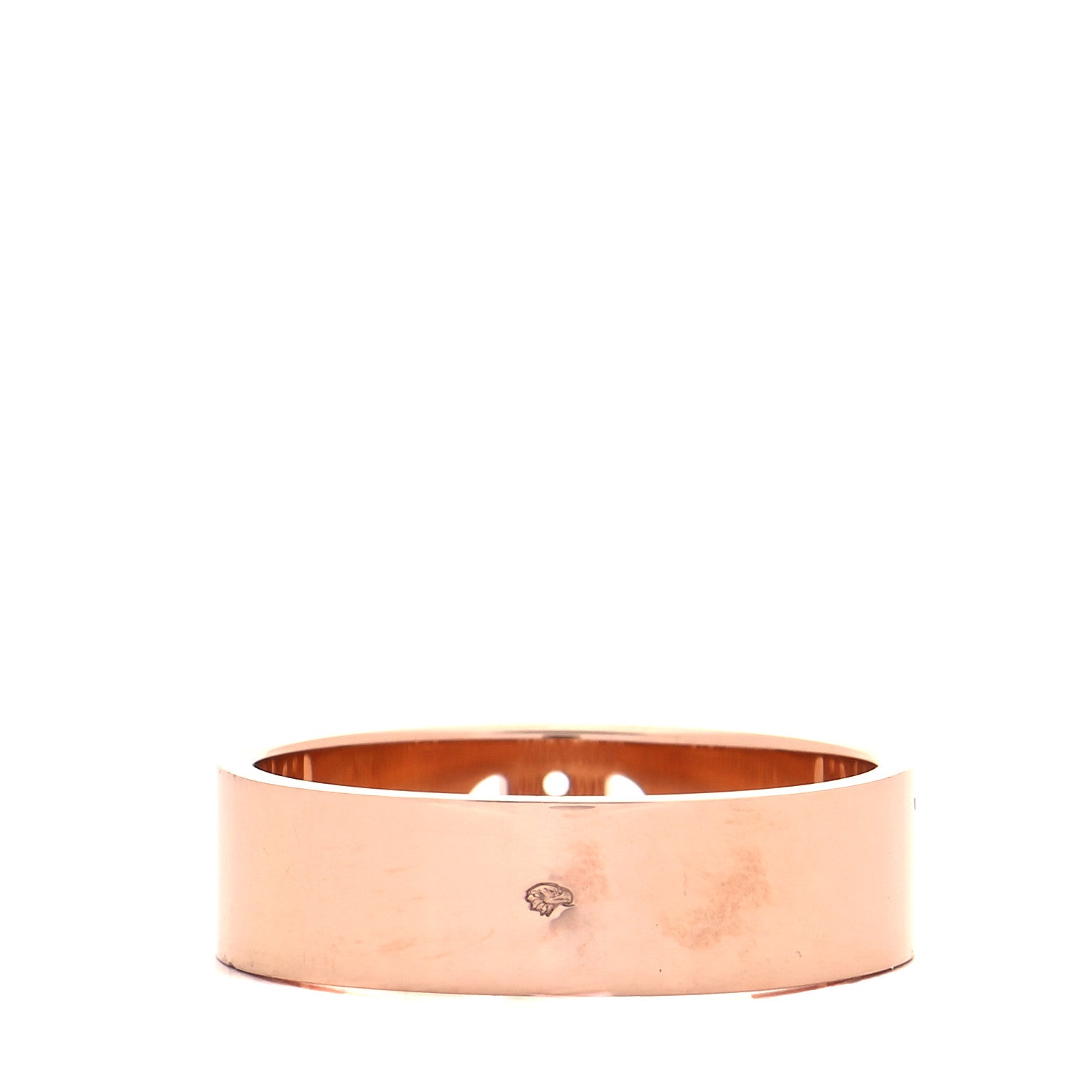 Hermes 18K Rose Gold Diamond PM H D'Ancre Ring 54 6.75 3 of 6