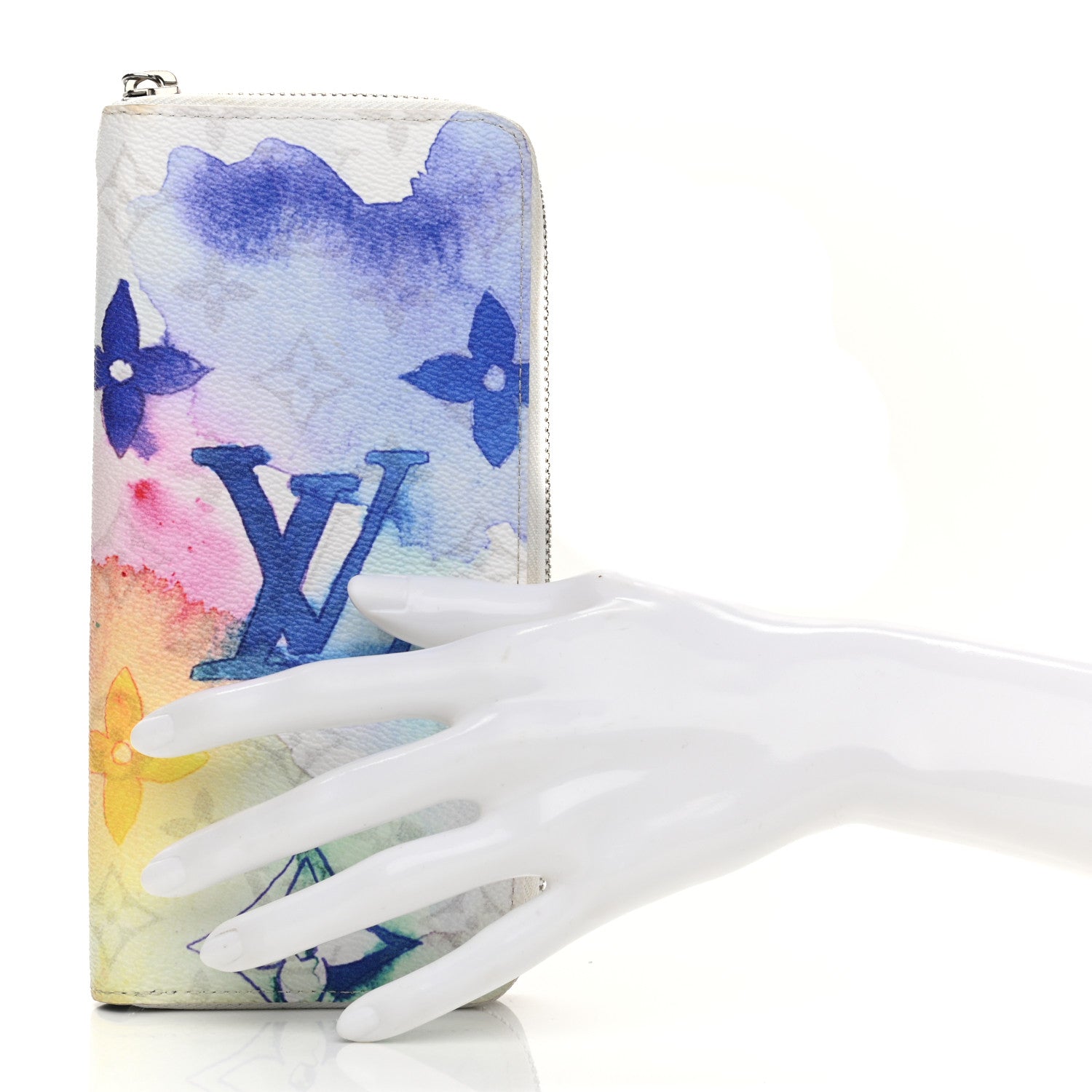 Louis Vuitton Monogram Watercolor Vertical Zippy Wallet 2 of 10