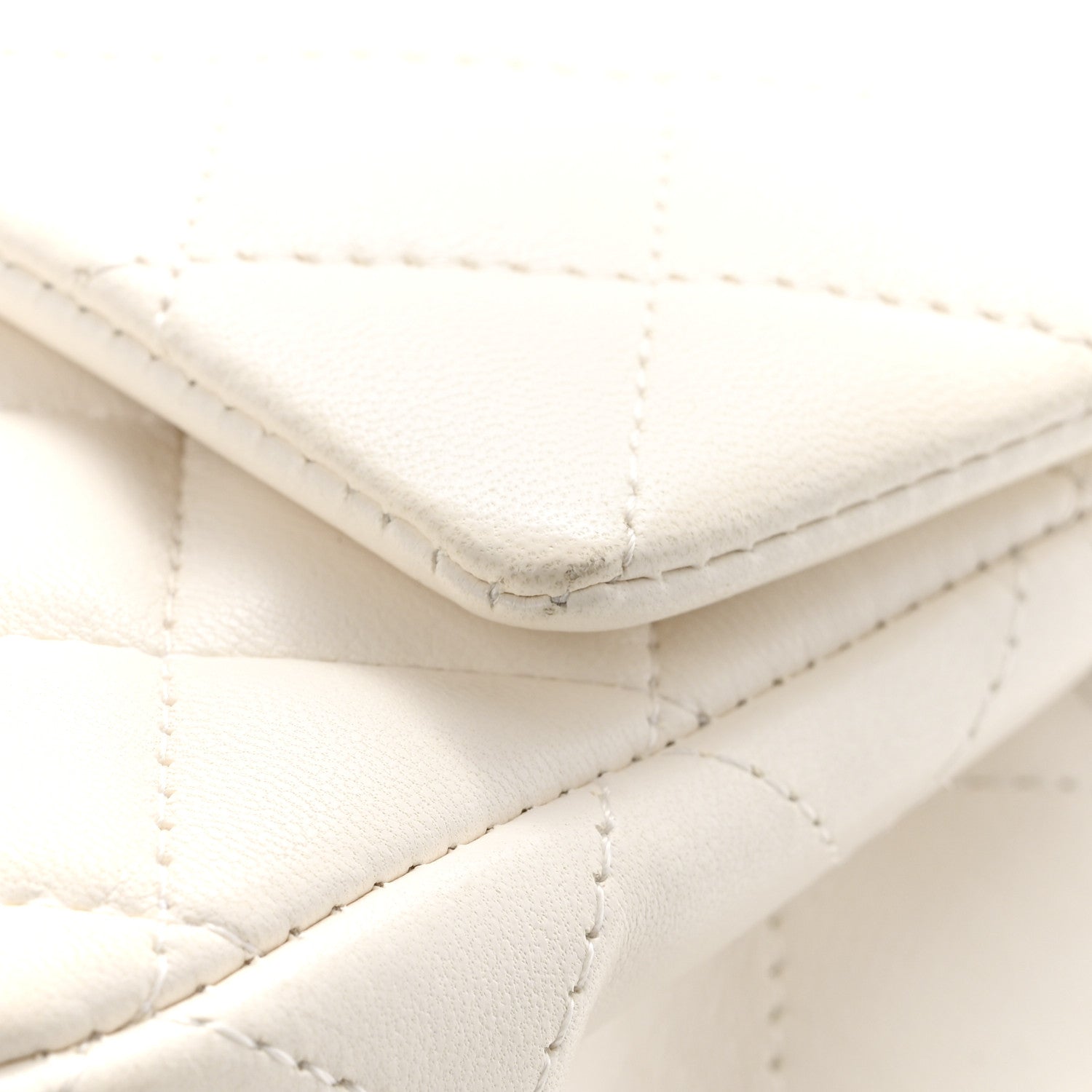 Chanel Lambskin Quilted Mini Rectangular Flap White 12 of 13