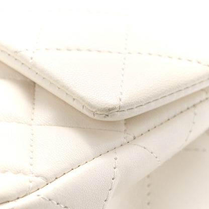 Chanel Lambskin Quilted Mini Rectangular Flap White 12 of 13