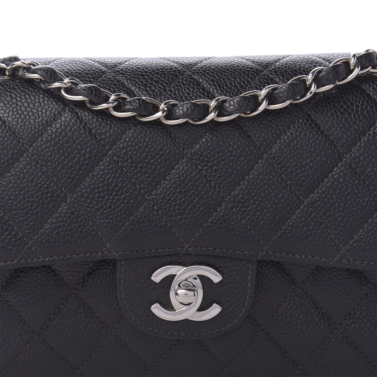 Chanel Caviar Quilted Small Double Flap Black 10 of 11