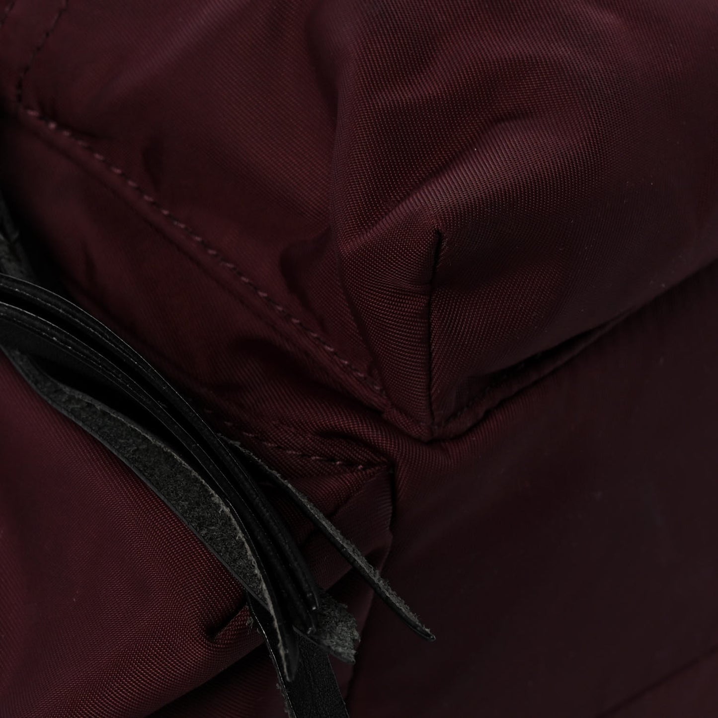 Nylon Medium Rucksack Backpack Burgundy Red
