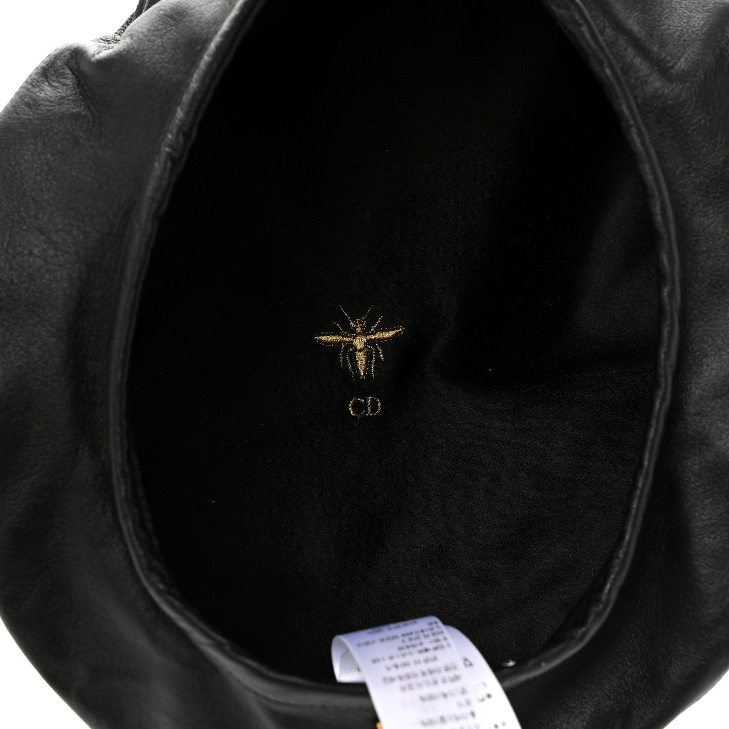 Christian Dior Lambskin D-Dream Beret 56 Black 8 of 8