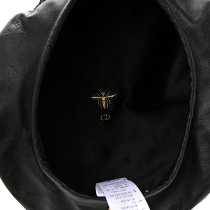 Christian Dior Lambskin D-Dream Beret 56 Black 8 of 8