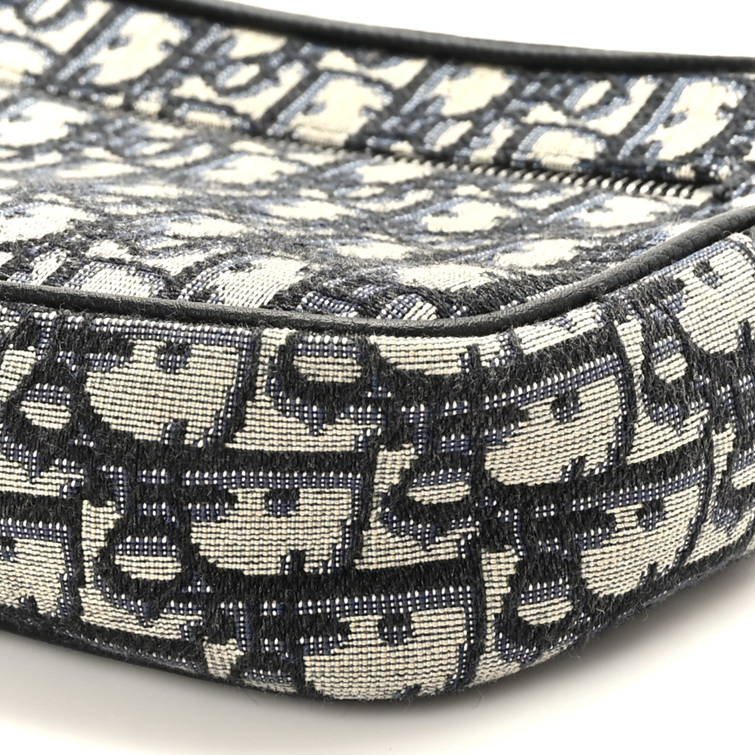 Christian Dior Oblique Wristlet Pouch Blue 8 of 8