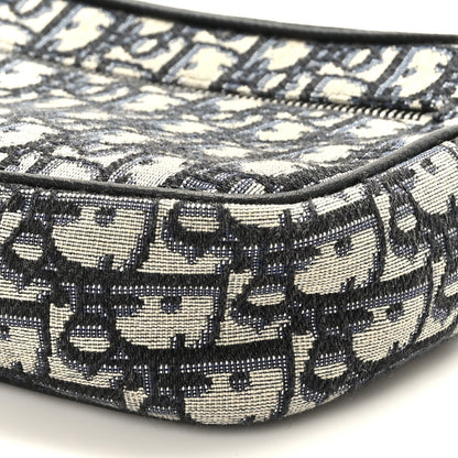 Christian Dior Oblique Wristlet Pouch Blue 8 of 8