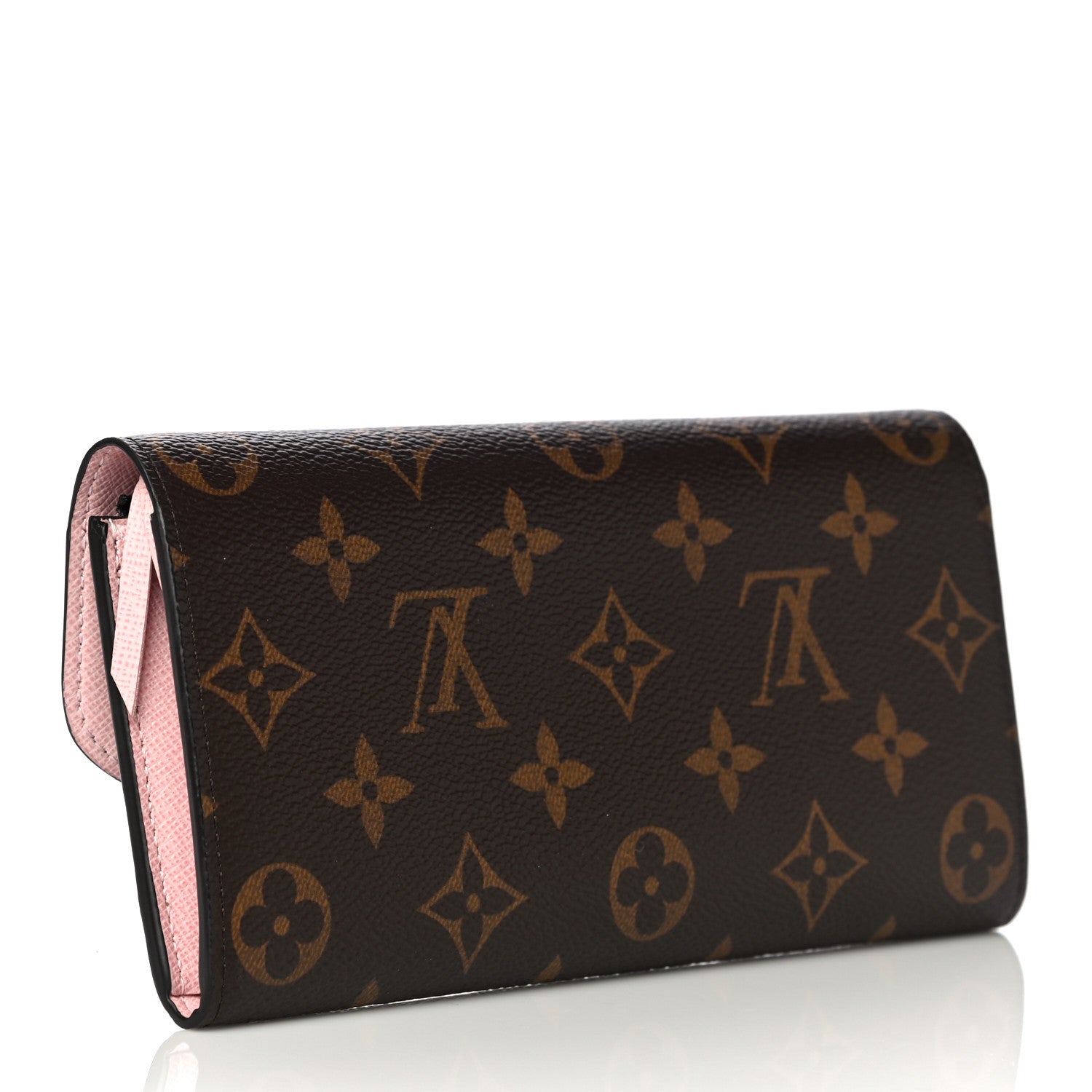 Louis Vuitton Monogram Emilie Wallet Rose Ballerine 1 of 10