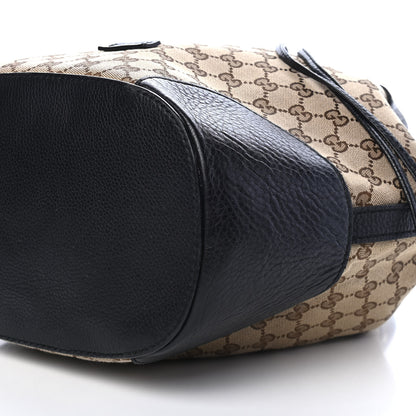 Gucci GG Monogram Calfskin Bucket Bag Black 9 of 11