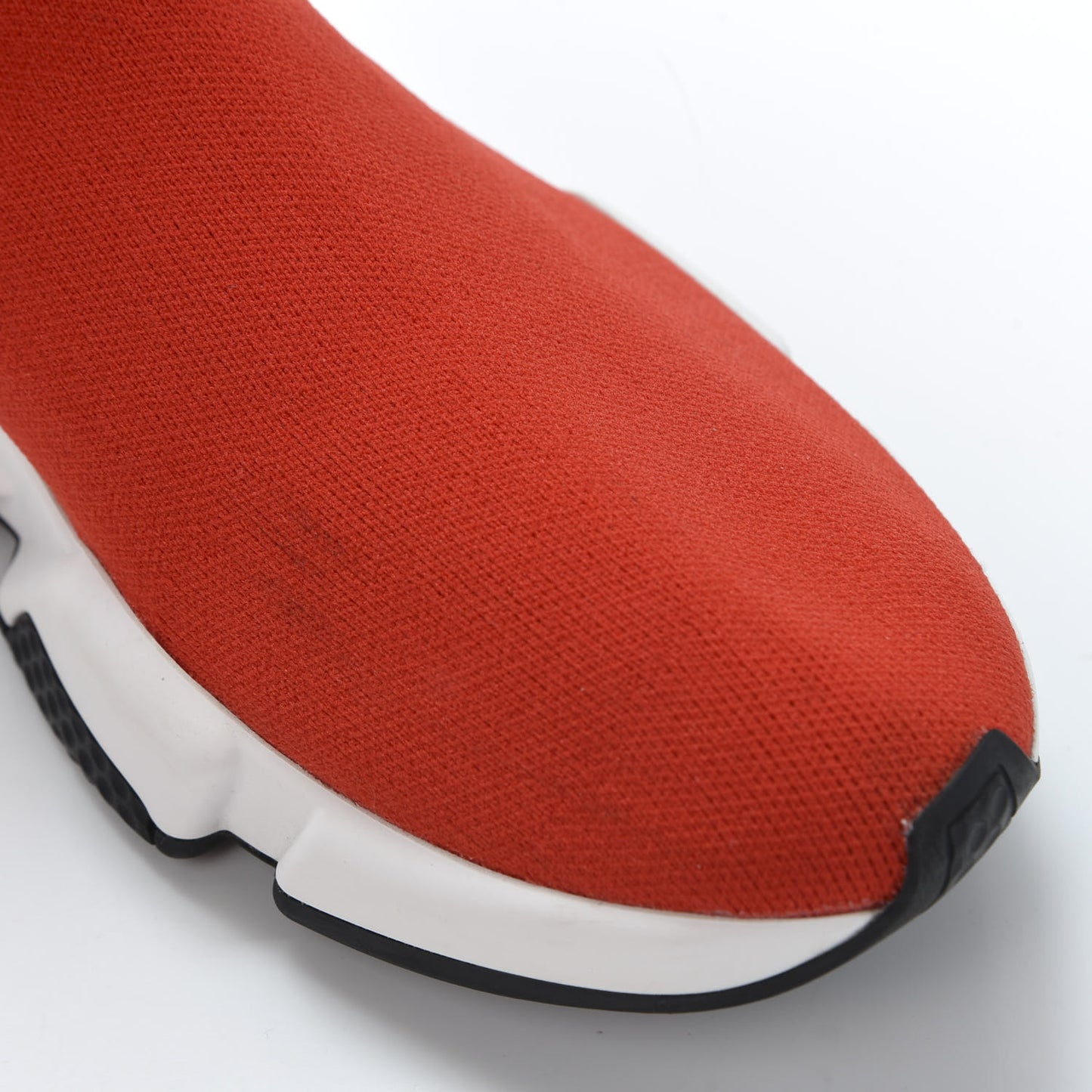 Neoprene Knit Mens Speed Cuffed Sneakers 39 Red Black White