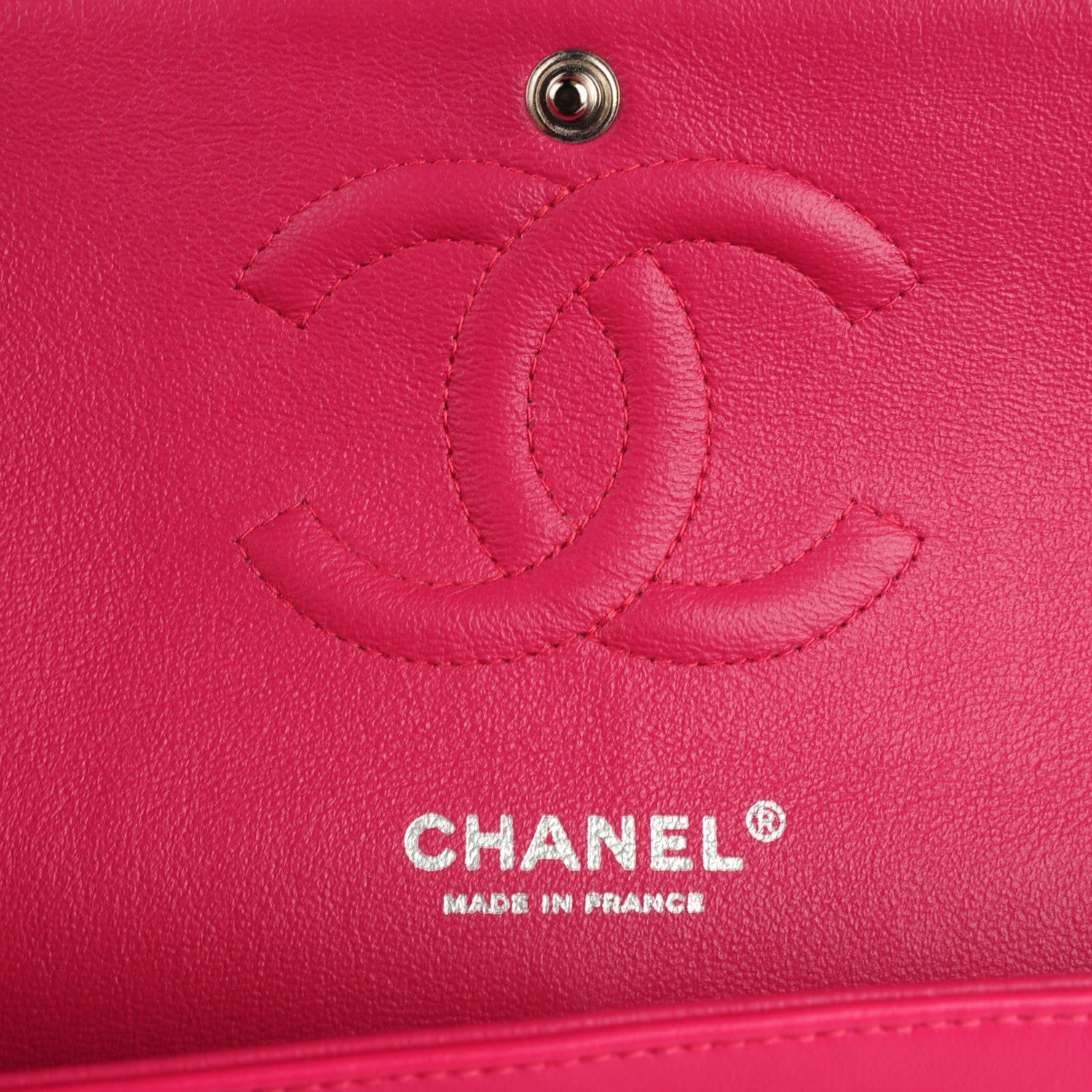 Chanel Patent Quilted Medium Double Flap Fuchsia 6 of 7
