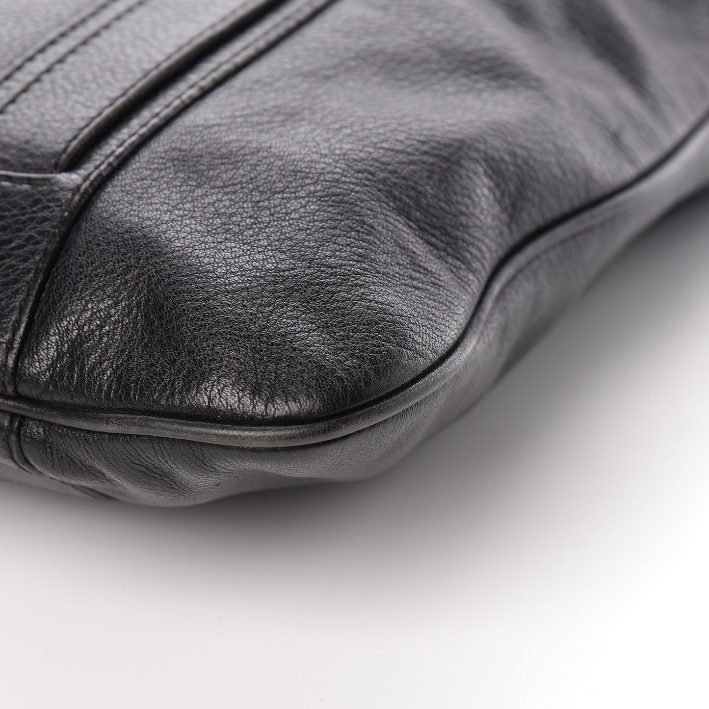 Grainy Calfskin Tote Black