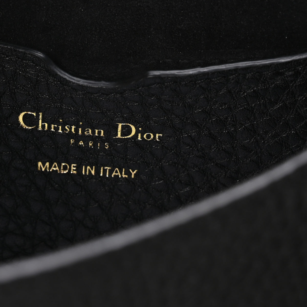 Grained Calfskin Medium Bobby Bag Black